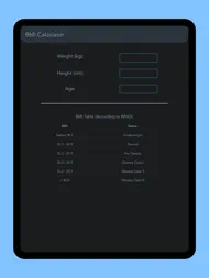 Minimal BMI Calculator ipad bilder 1
