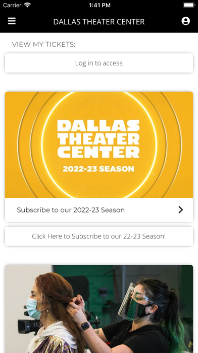Dallas Theater Center Screenshot