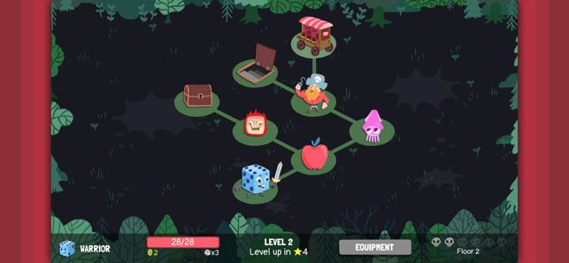 Captura de pantalla de Dicey Dungeons