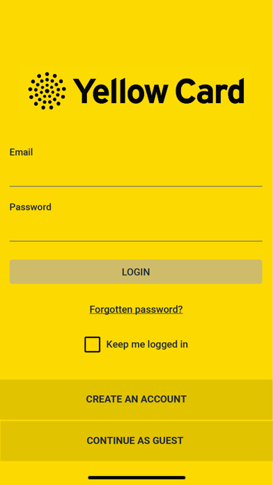Yellow Card - MHRA Screenshot