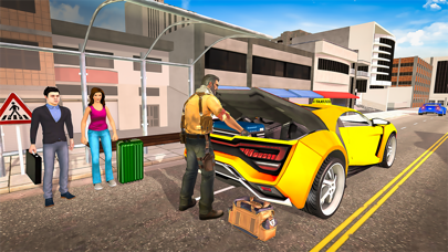 Yellow Cab City Driving Games Screenshot