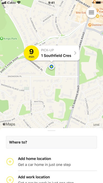 Riverside Taxis. Screenshot
