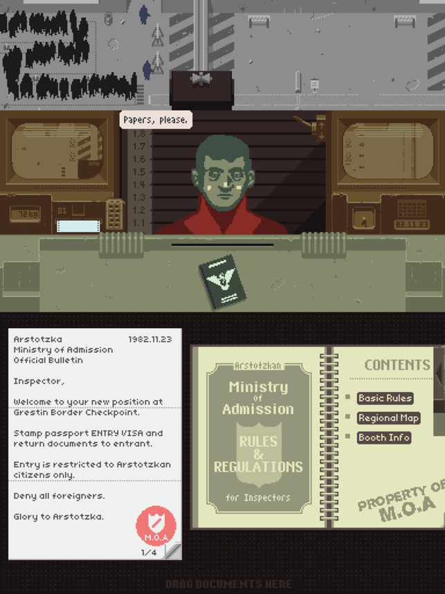 ‎Papers, Please Screenshot