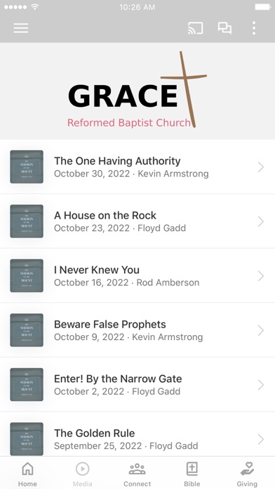 Grace Reformed Baptist Screenshot