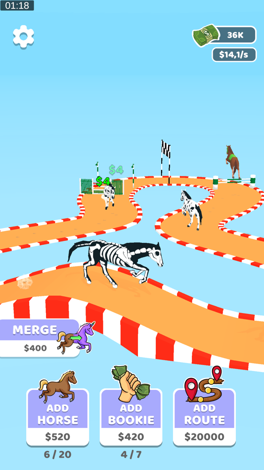 #3. Hippodrome Idle (iOS) Bởi: FURTLE GAME OYUN ANIMASYON YAZILIM VE BILISIM TEKNOLOJILERI TICARET ANONIM SIRKETI