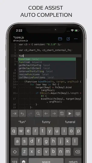 Capture d'écran de Code Editor - Éditeur De Code sur iPhone 2