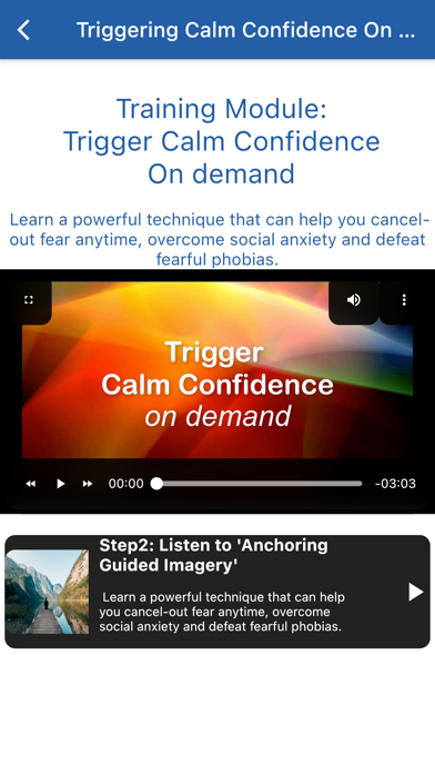 InstaCalm Anxiety Treatment Screenshot
