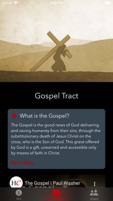 Gospel Tract Screenshot
