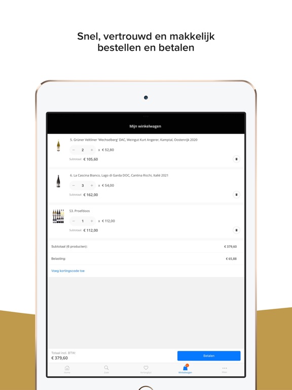 Wijncollectief iPad screenshot 4 - Shopping app