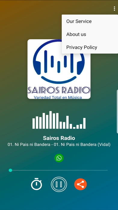 Sairos Radio Screenshot