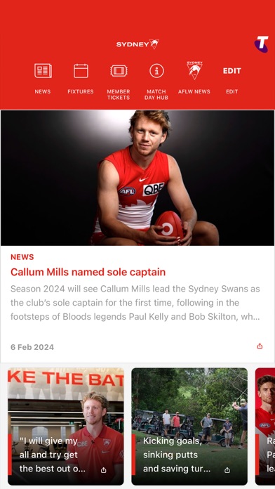 Sydney Swans Official App Screenshot