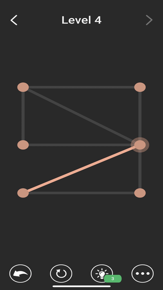 #6. One Line Connect Dots Logic IQ (iOS) Podle: Prathed Sangwongvanit