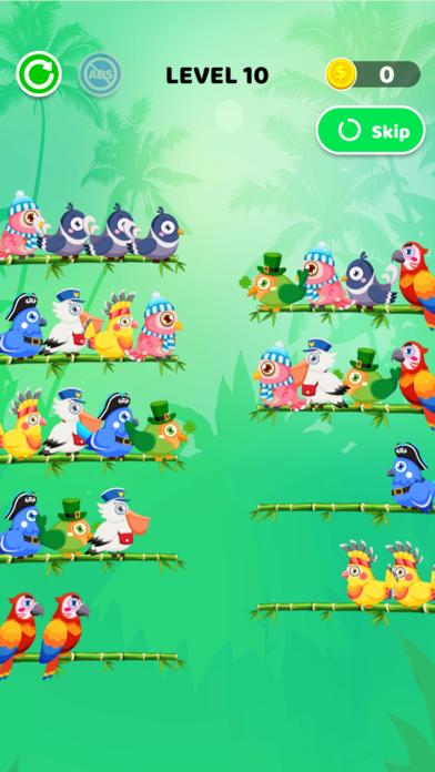 Color Bird Sort - Puzzle Game Screenshot