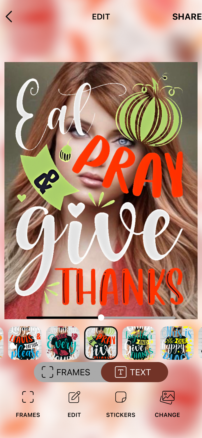 ThanksGiving Frames and Wishes