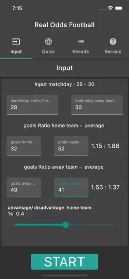 Game screenshot Real Odds Football apk