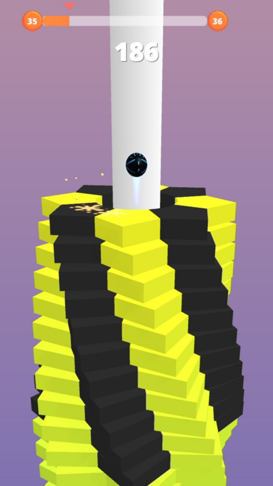 #2. Helix Stack Ball: Drop Ball 3D (iOS) 由: Muhammad Aslam