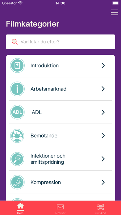 Visible care Screenshot