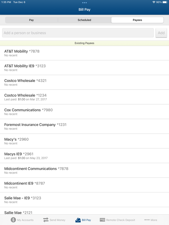 Screenshot #4 pour Vibe Credit Union Mobile