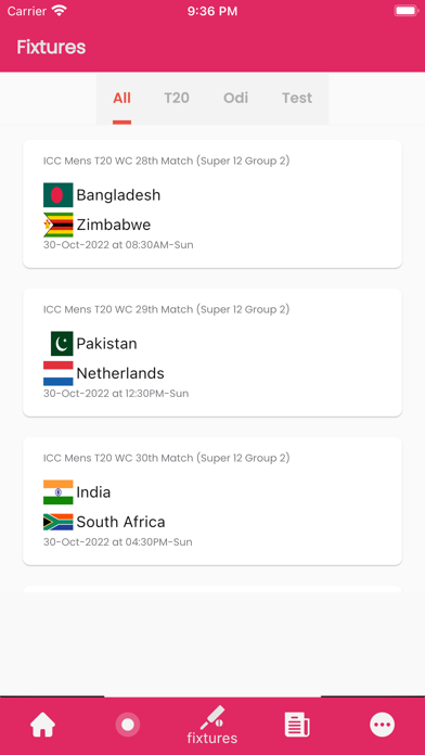 Nice Cricket Live Line Screenshot