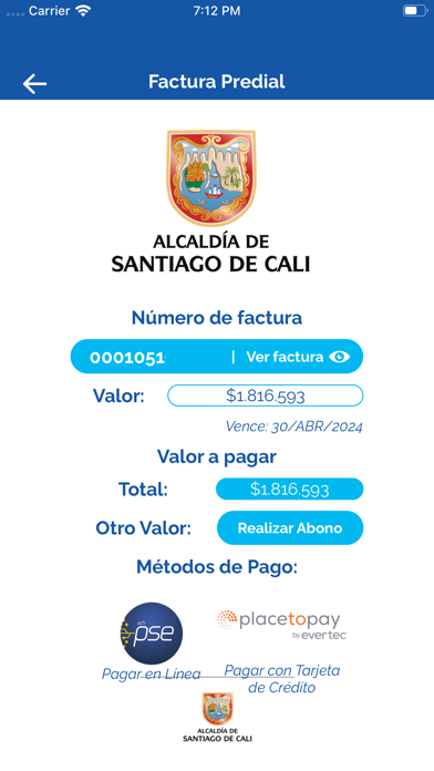 Impuestos Cali Screenshot