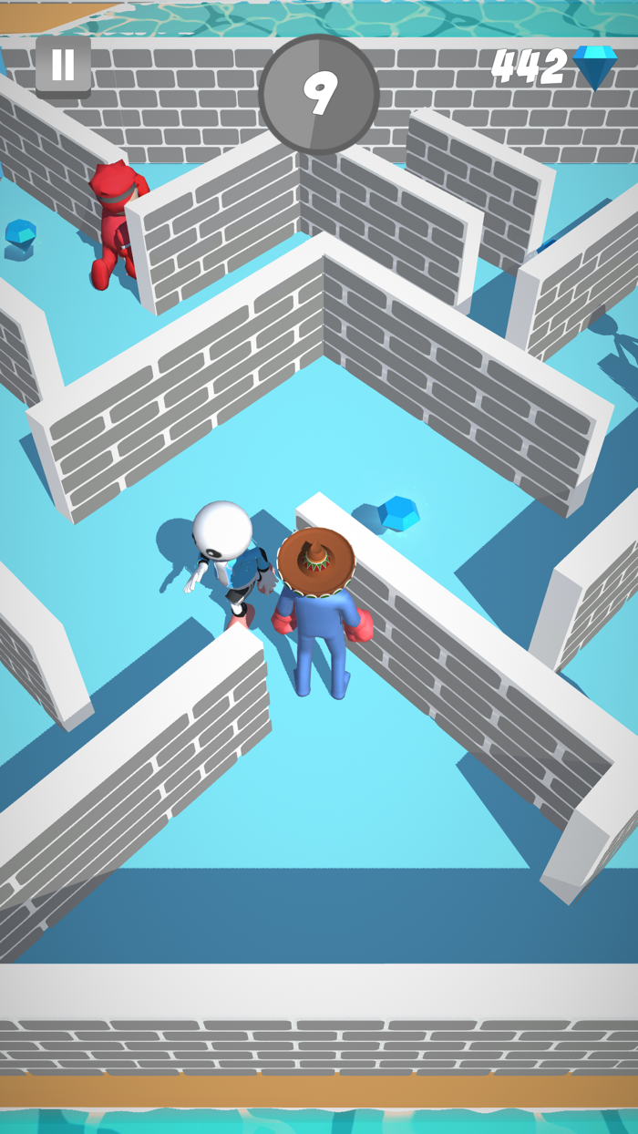 Hide and seek by friends