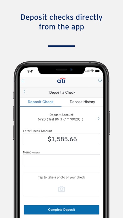 CitiBusiness® Mobile Screenshot