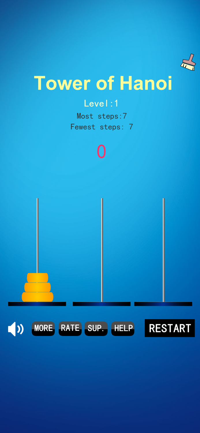 Tower of Hanoi Game Puzzle