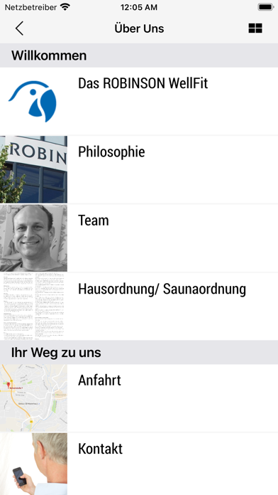 ROBINSON WellFit Screenshot