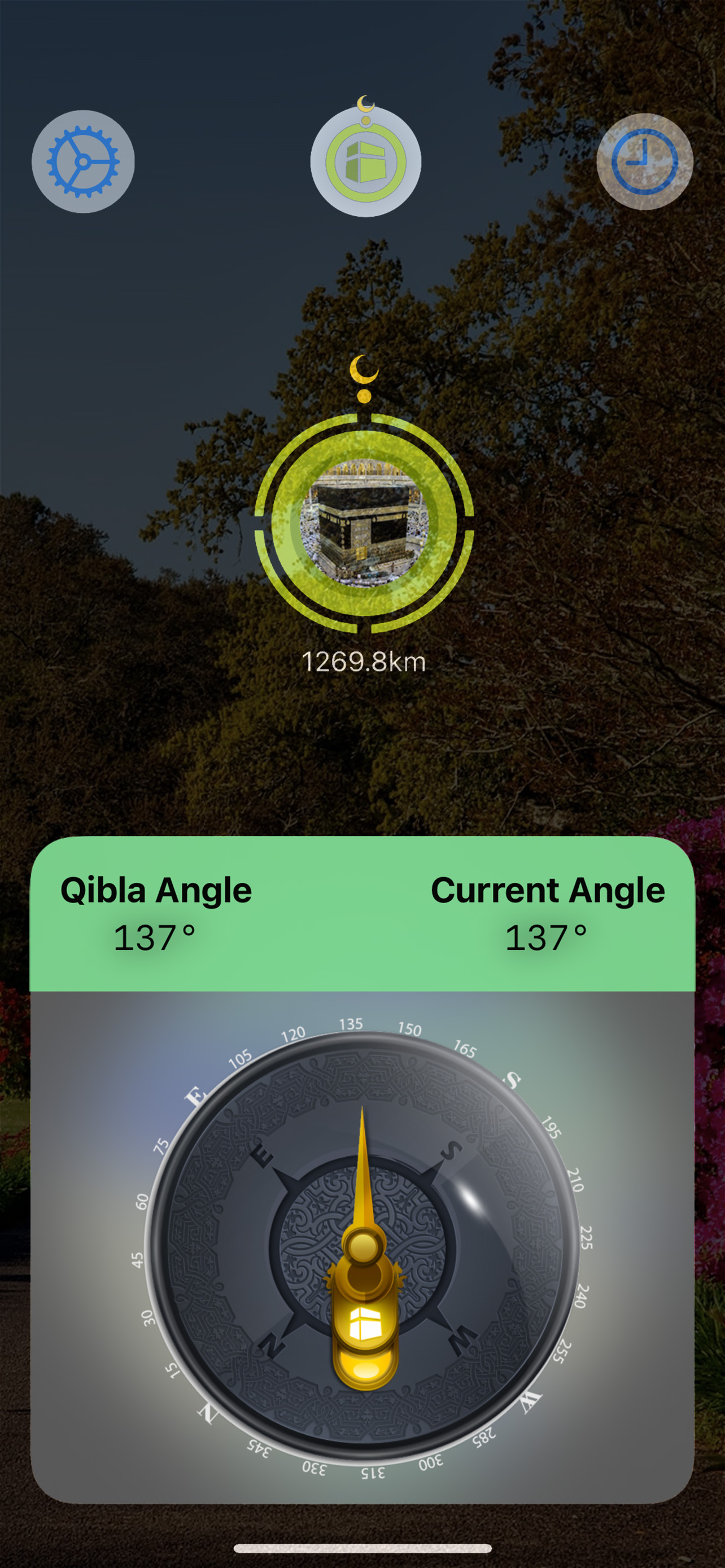 Qibla-AR + Prayer Times