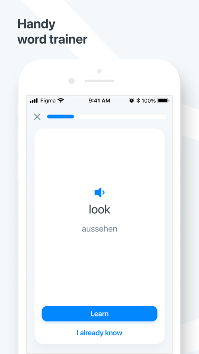 German−English dictionary Screenshot