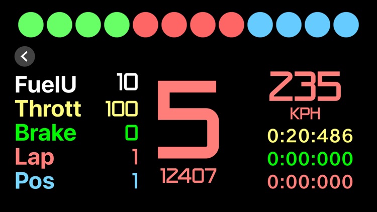 Sim Racing Dash for F122