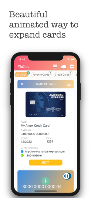 Wallet Pro - Screenshot ng Credit Wallet