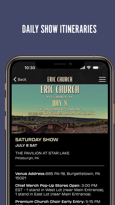 Eric Church Official Screenshot