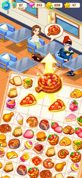 Game screenshot Gossip Cafe Merge apk