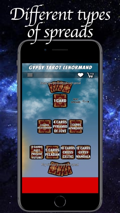 Gypsy Tarot Lenormand Screenshot