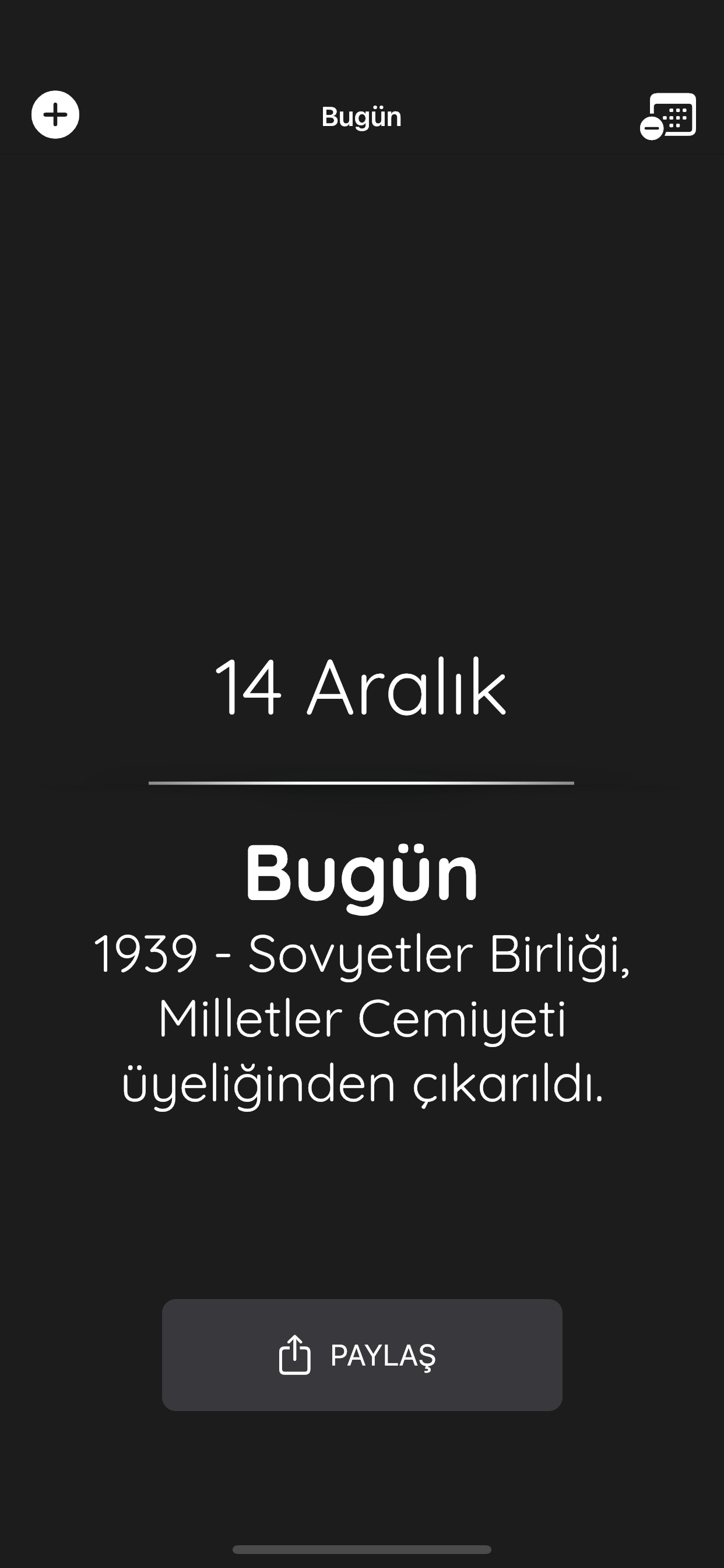 Bugün?