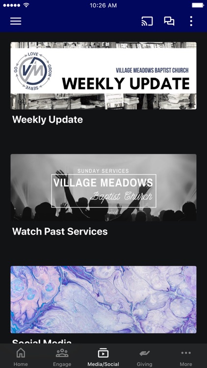 Village Meadows.Church