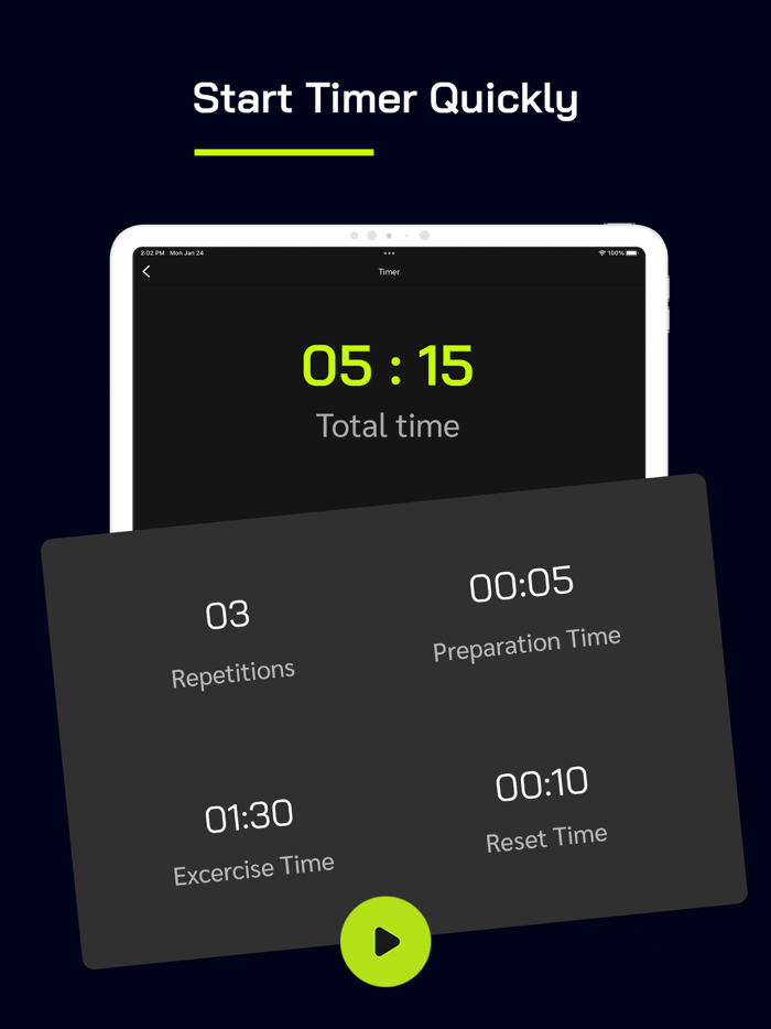 Workout Interval Speak Timer
