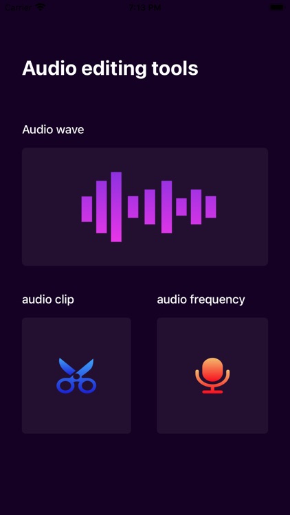 Audio editing tools