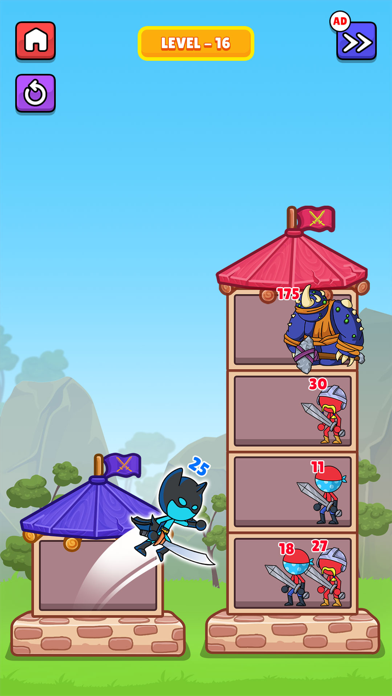 Stickman Hero Merge Tower War Screenshot
