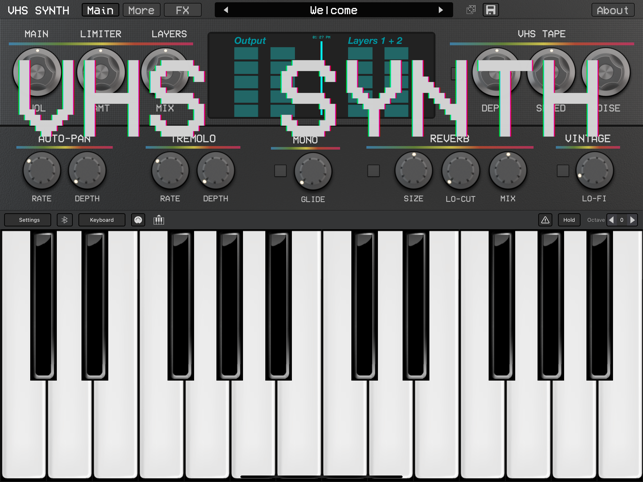 ‎VHS Synth | Captură de ecran Synthwave din anii 80