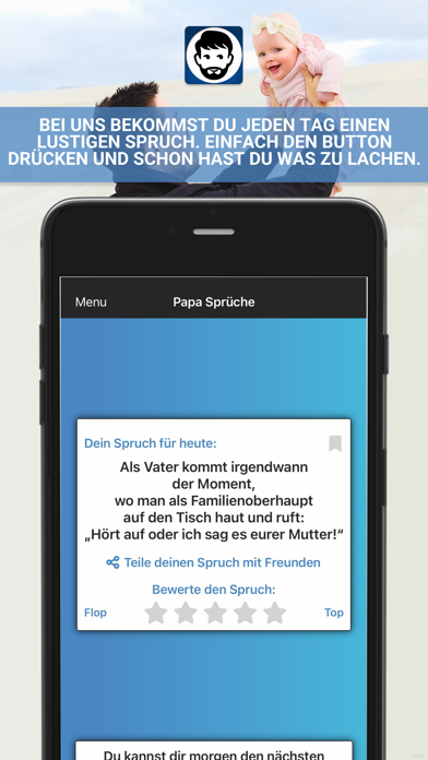 Papa Sprüche Screenshot