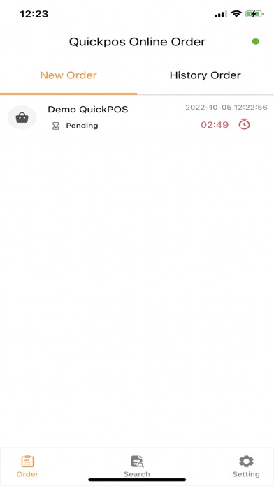 QuickPOS Order Taking Screenshot