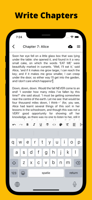 ‎Fortelling - Writer Tools Screenshot