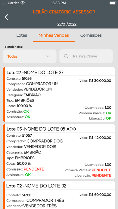 Confiança Assessor Screenshot