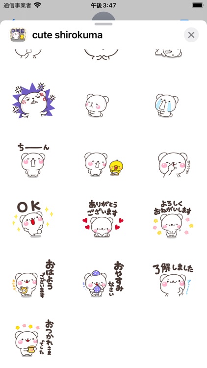 毎日頑張る！可愛いしろくまさん