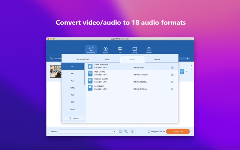 Screenshot #2 pour Super MP3 Convertisseur