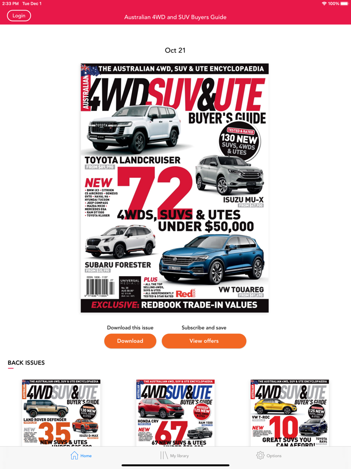 AUS 4WD and SUV Buyers Guide