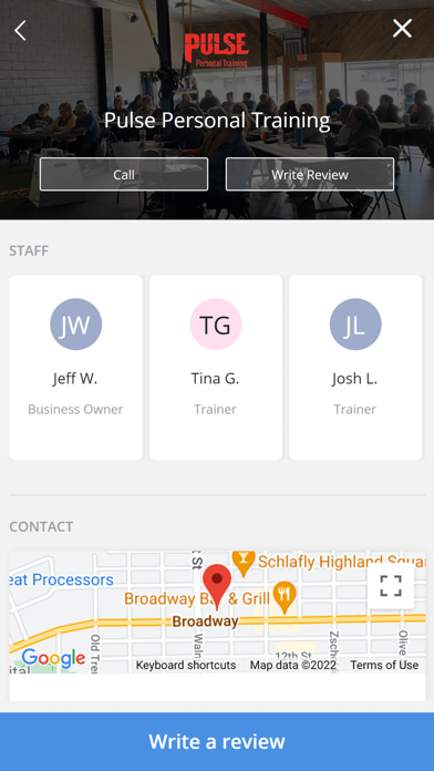 Pulse Personal Training Screenshot