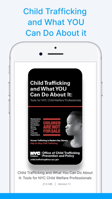 NYC Trafficking Prevention Screenshot